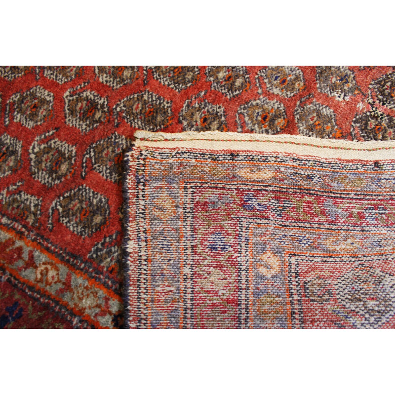 Vintage Persian rug Sarouk mir in virgin wool