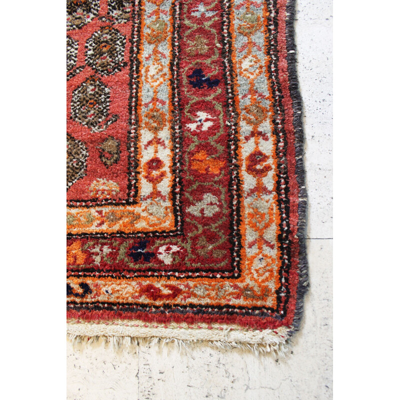 Tapete persa vintage Sarouk mir em lã virgem