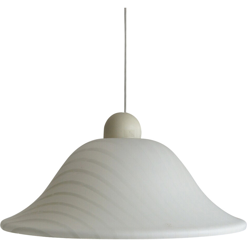 Vintage glazen hanglamp van Peill en Putzler, Duitsland 1965