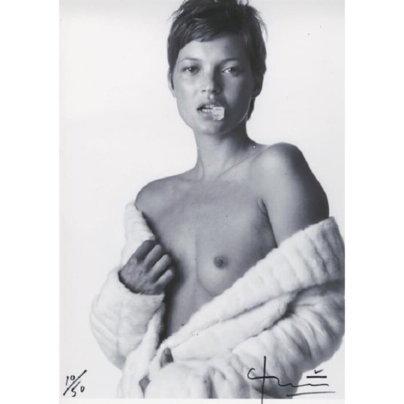Vintage photo of Kate Moss Nude for Bert Stern, 2012