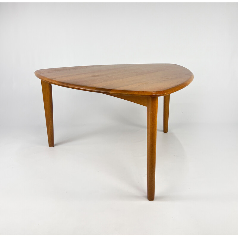 Vintage dining table in solid oakwood, France 1960