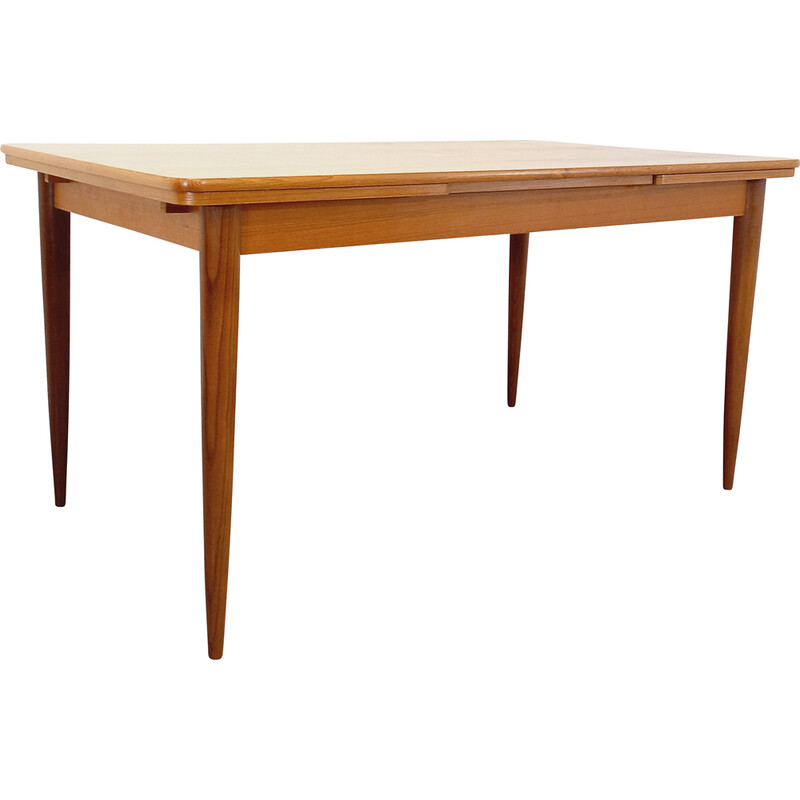 Vintage teak table with extensions, 1950-1960