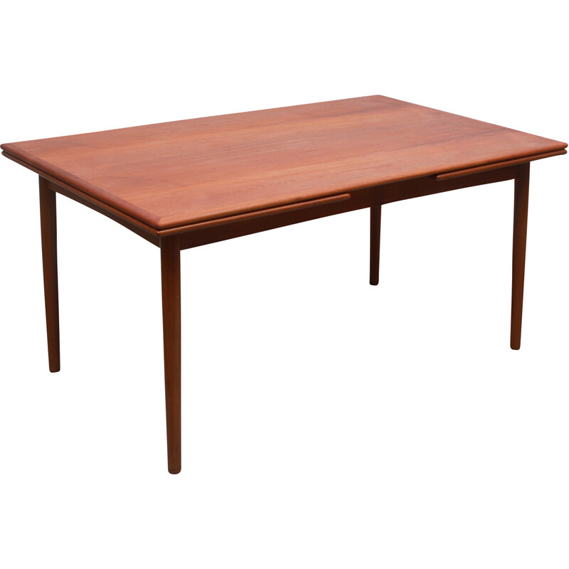 Vintage extendible dining table in teak, 1960s