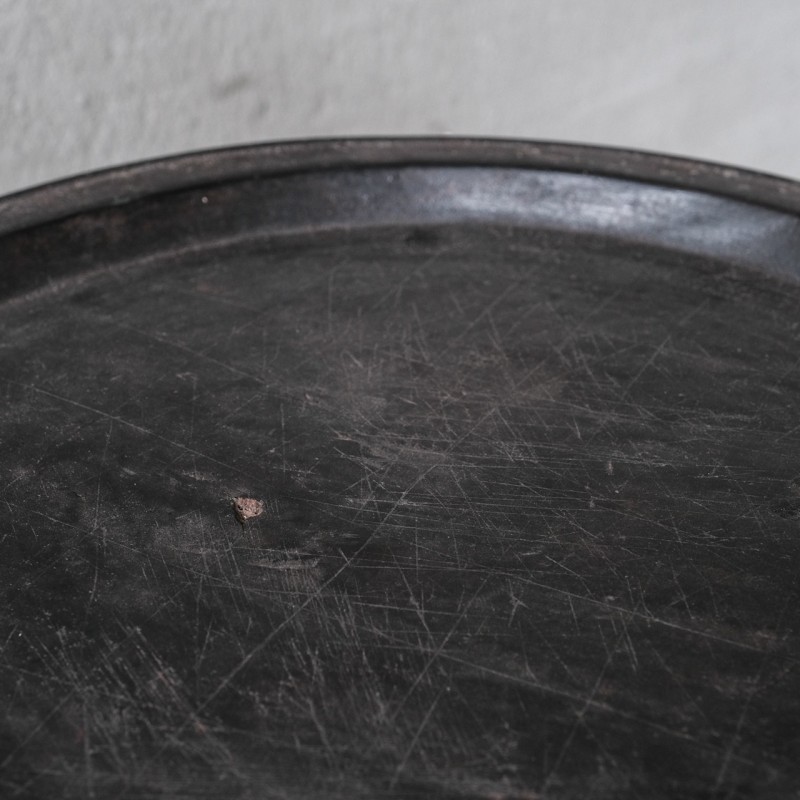 Vintage bowl in ebonized wood, Sweden 1900