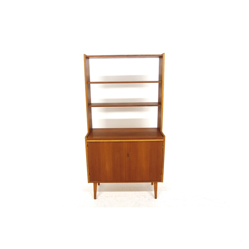 Vintage Scandinavian teak bookcase, Sweden 1960