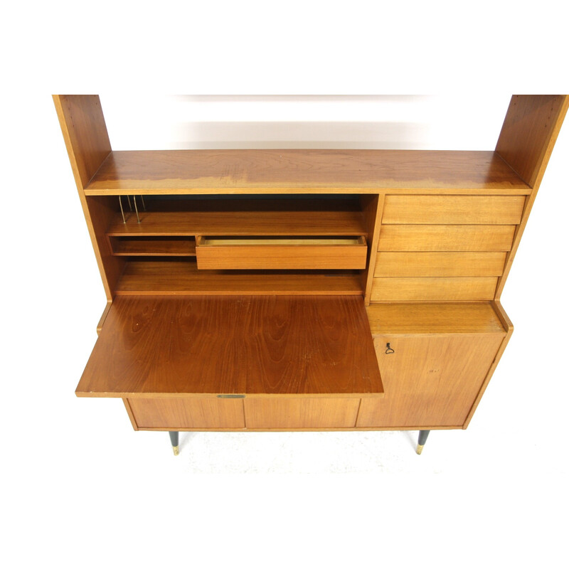 Vintage Scandinavian teak secretary by Bräntorps, Sweden 1960