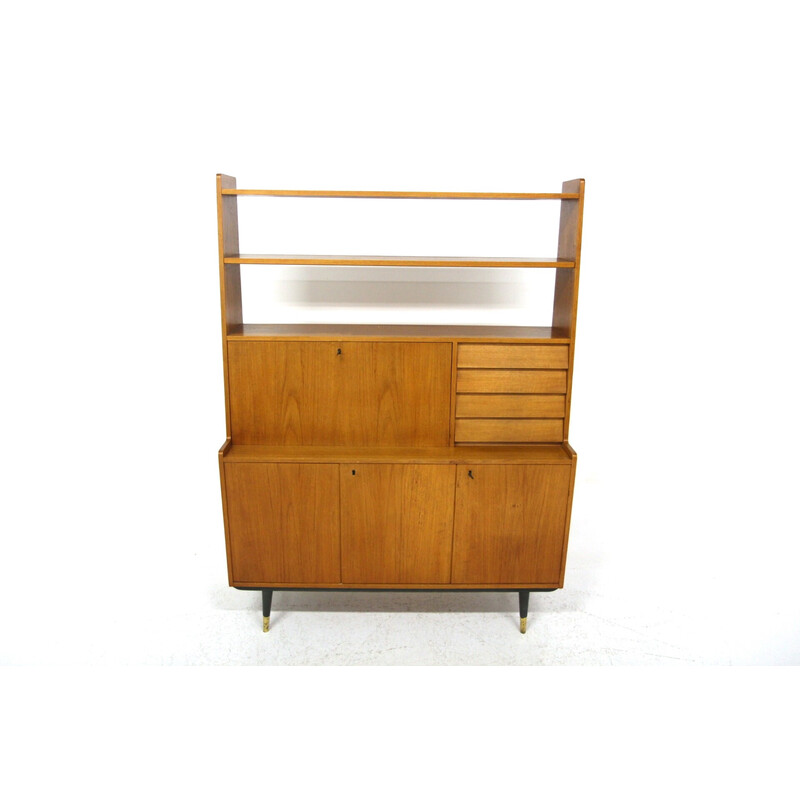 Vintage Scandinavian teak secretary by Bräntorps, Sweden 1960