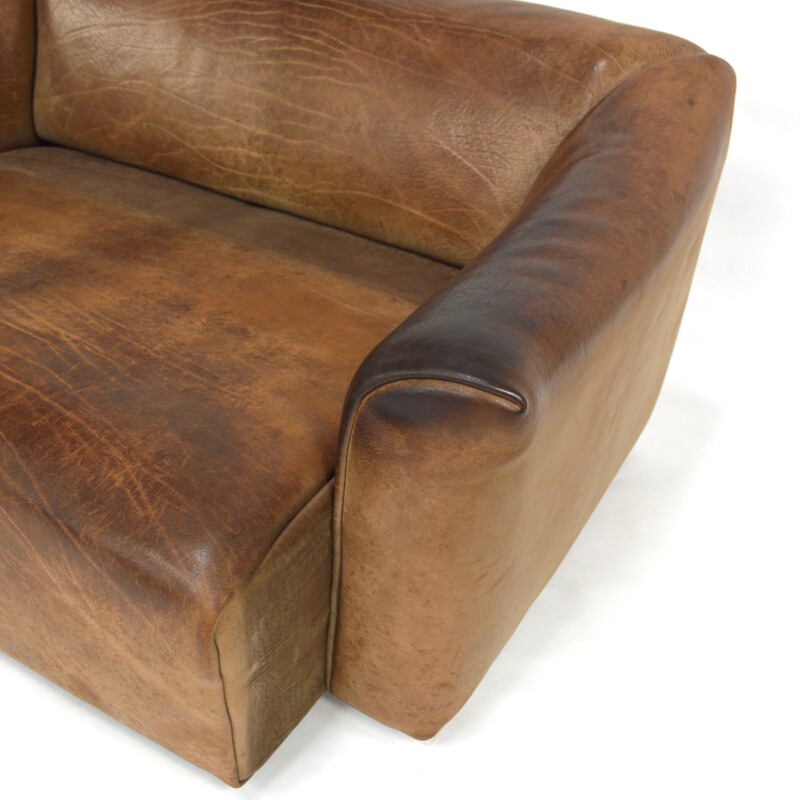 DS-47 2-seater sofa in brown - 1970s