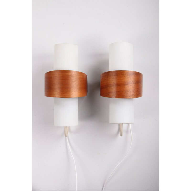 Pair of vintage wall lamp model Nx40 by Louis Kalff for Philips, Netherlands 1950