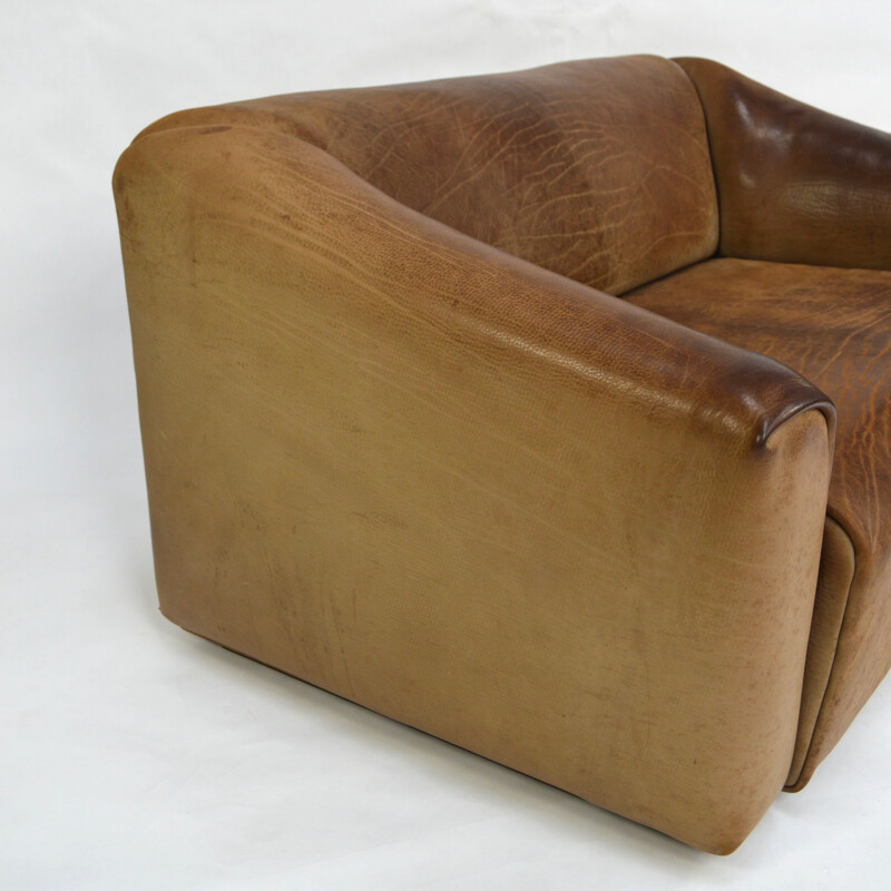 DS-47 2-seater sofa in brown - 1970s