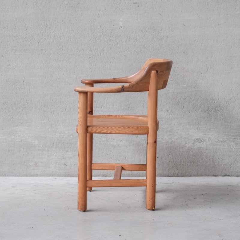 Set of 6 vintage pine chairs by Rainer Daumiller, Denmark 1960