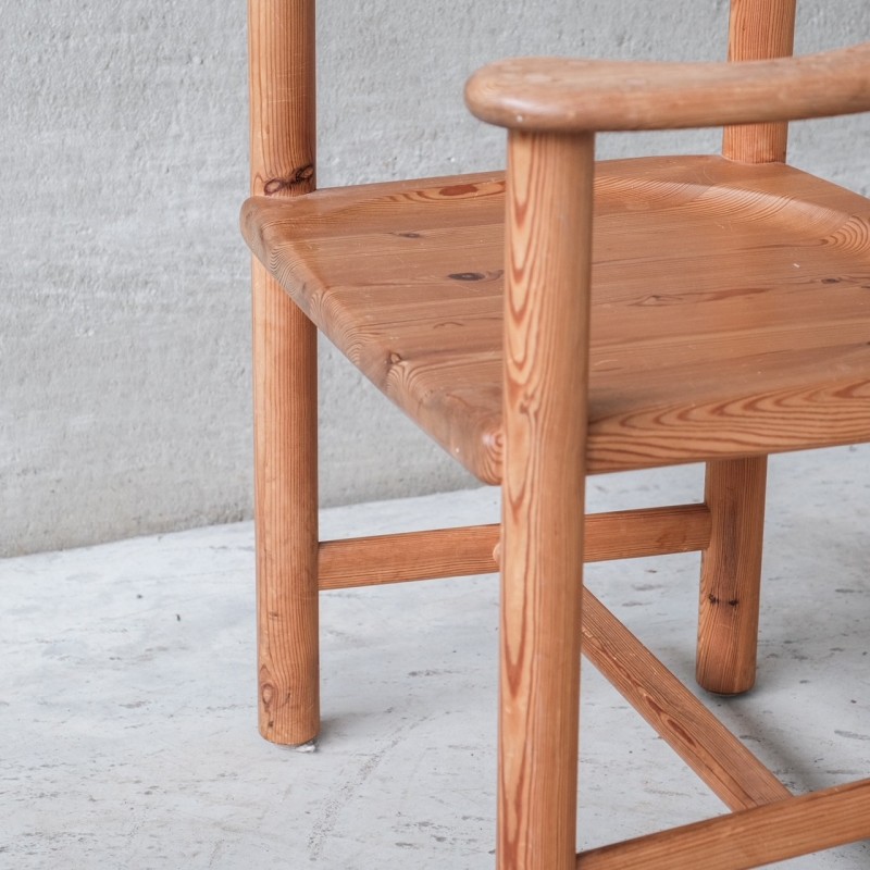 Set van 6 vintage grenen stoelen van Rainer Daumiller, Denemarken 1960