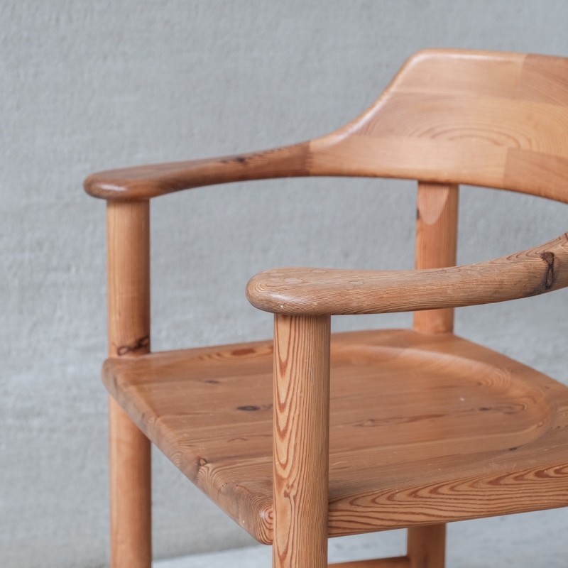 6 Stühle aus Kiefernholz von Rainer Daumiller, Dänemark 1960