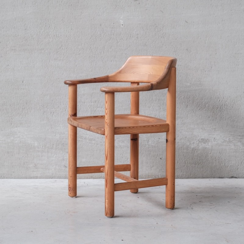 Conjunto de 6 cadeiras vintage em pinho de Rainer Daumiller, Dinamarca 1960
