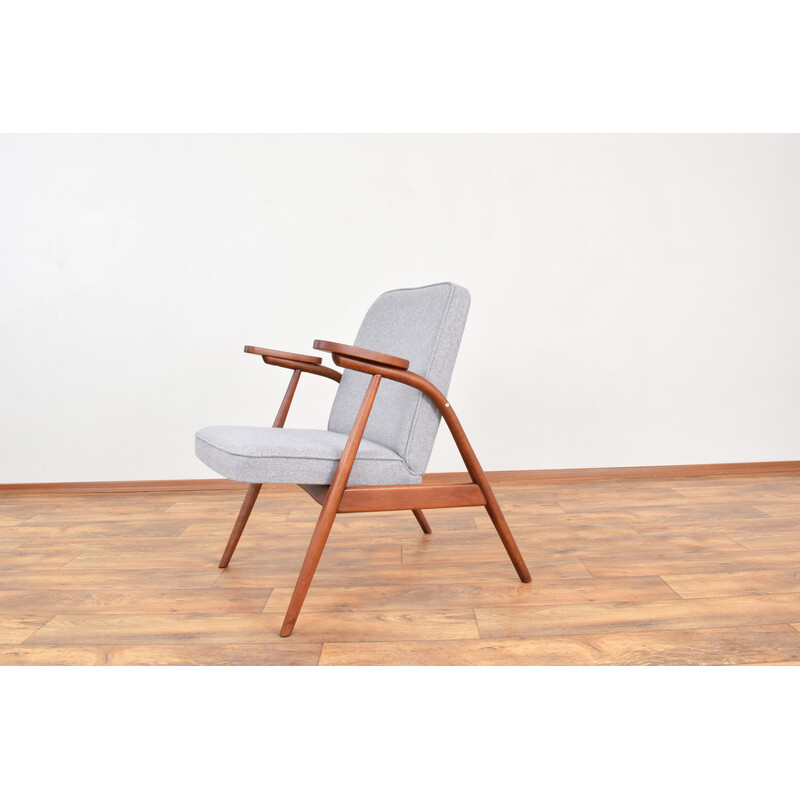 Fauteuil vintage modèle B6028 en bois de hêtre par Fabryka Mebli Giętych, Pologne 1960