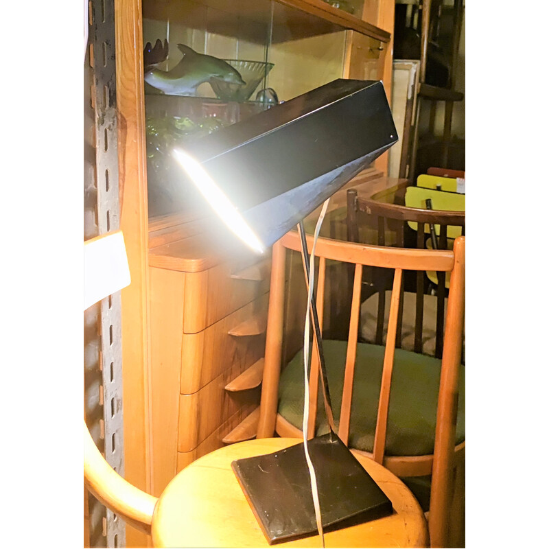 Lampe de bureau vintage en noir par Napako