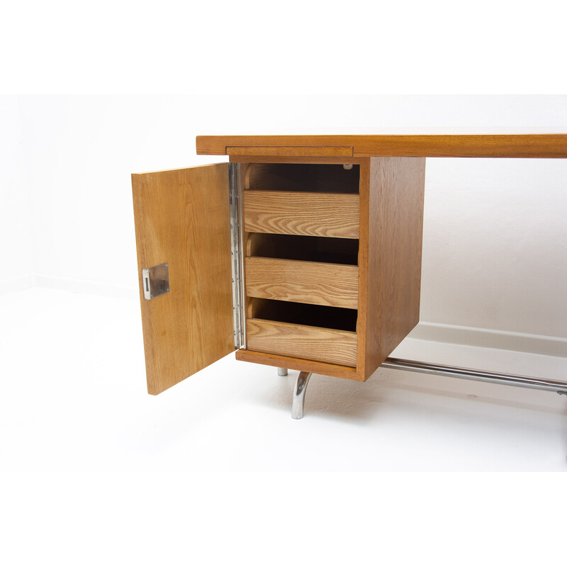 Vintage Bauhaus buizenbureau, Tsjechoslowakije 1930