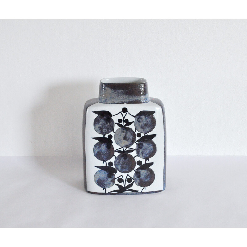 Vintage Baca fajance ceramic vase by Grethe Helland Hansen for Royal Copenhagen, Denmark 1960s