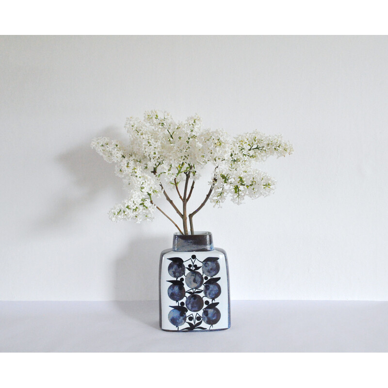 Vintage Baca fajance ceramic vase by Grethe Helland Hansen for Royal Copenhagen, Denmark 1960s