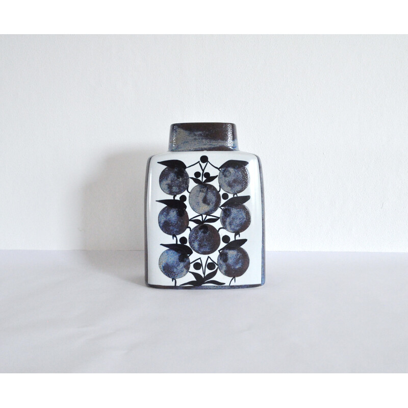 Vintage Baca fajance ceramic vase by Grethe Helland Hansen for Royal Copenhagen, Denmark 1960s