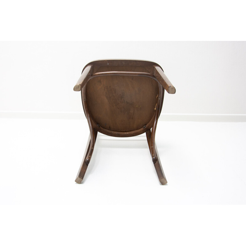 Vintage walnut bistro chair by Thonet, Czechoslovakia 1930s