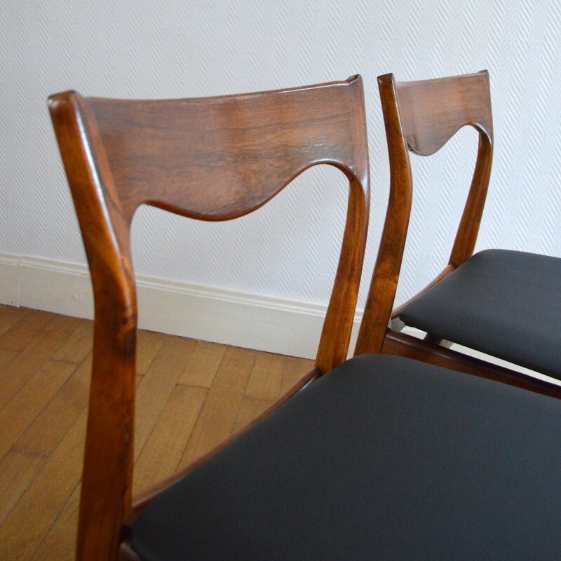 Set of 4 scandinavian chairs - 1960s