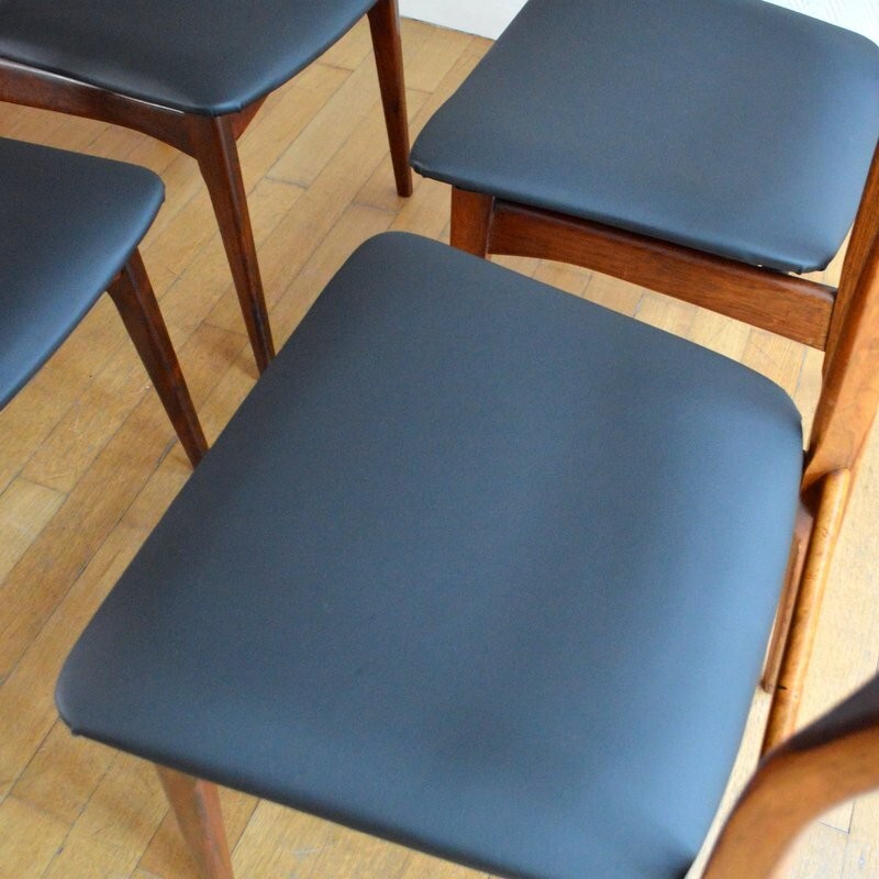 Set of 4 scandinavian chairs - 1960s