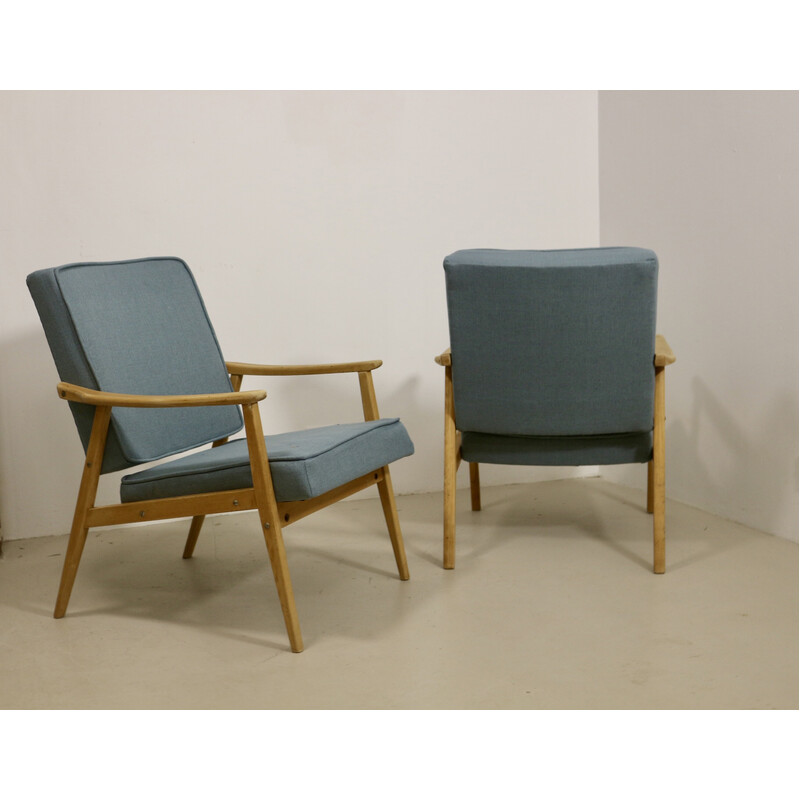 Vintage-Sesselpaar aus Buche, 1960