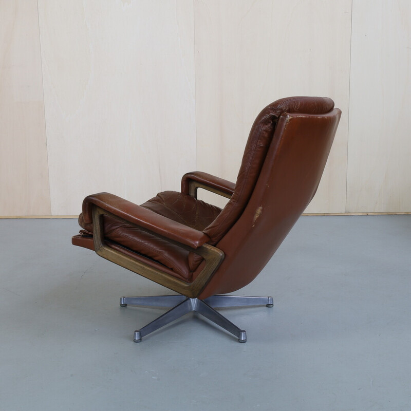 Vintage King fauteuil van André Vandenbeuck voor Strassle, 1960