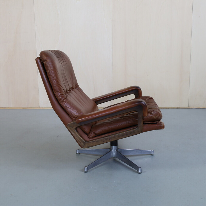 Vintage King fauteuil van André Vandenbeuck voor Strassle, 1960