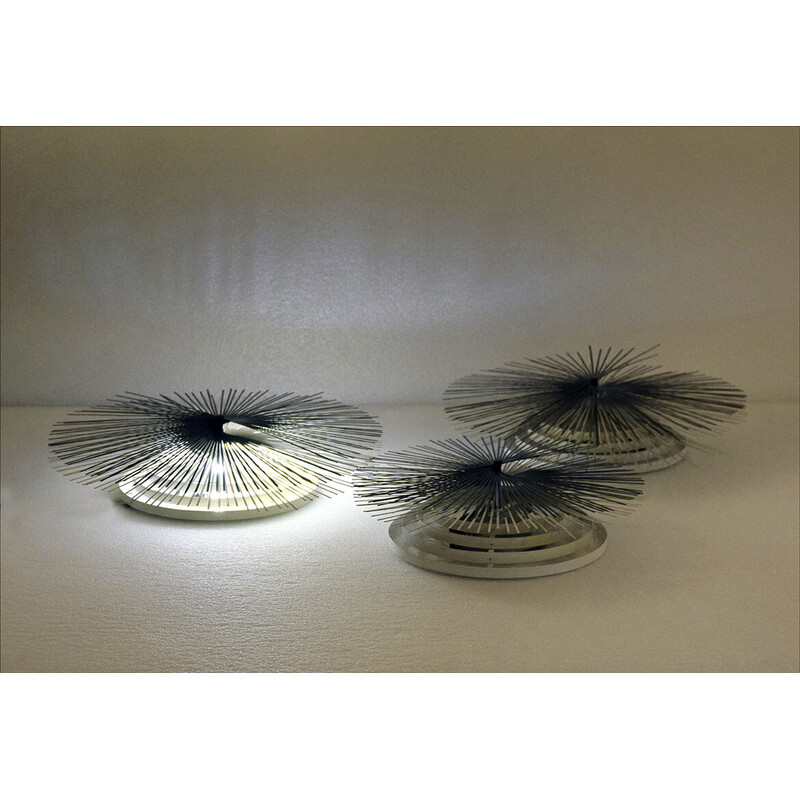 Vintage wall lamps Lumina 'Helios' by Riccardo Blumer, 1980