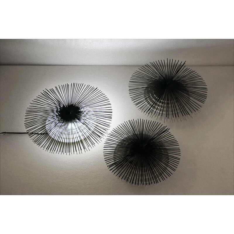 Vintage wall lamps Lumina 'Helios' by Riccardo Blumer, 1980