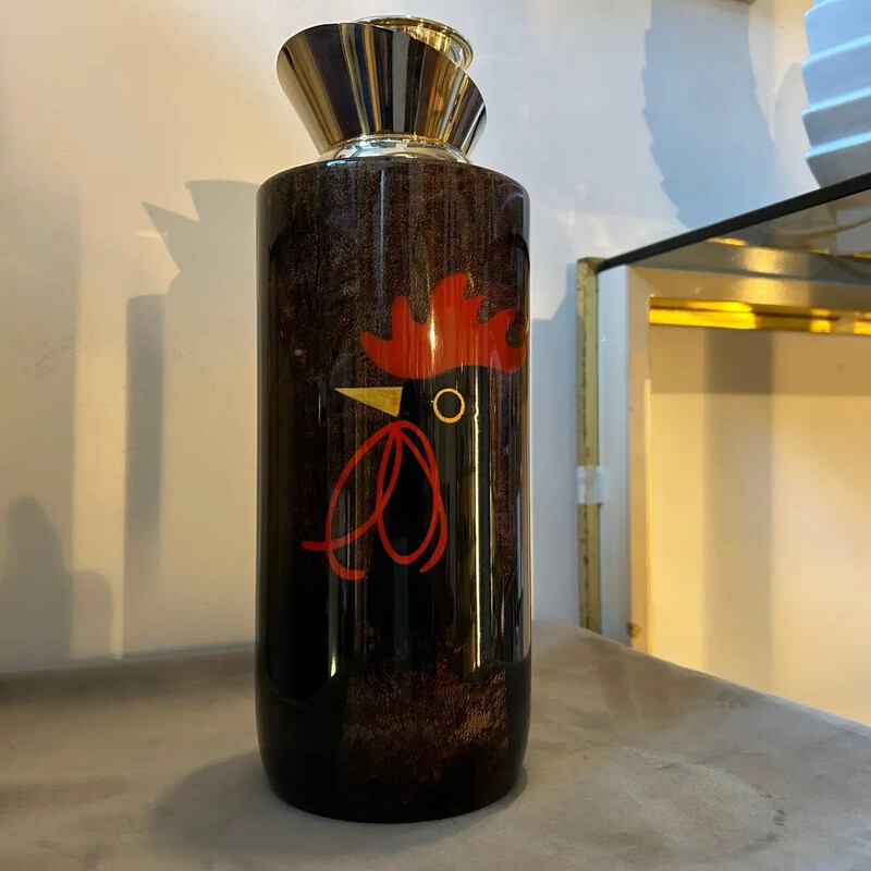 Brocca thermos d'epoca in ottone di Aldo Tura per Tura Creazioni, 1950