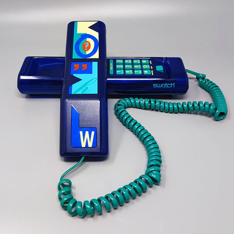 Telefono gemello swatch vintage "Deluxe", anni '80