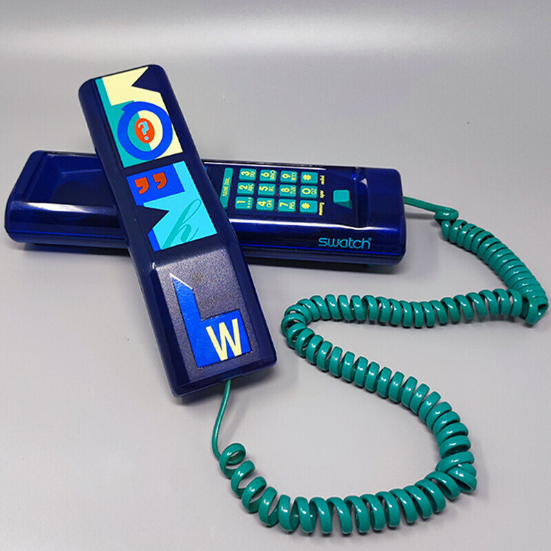 Vintage swatch tweelingtelefoon "Deluxe", jaren '80