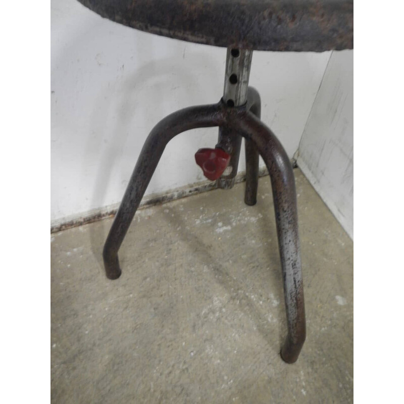 Vintage iron stool, 1950s