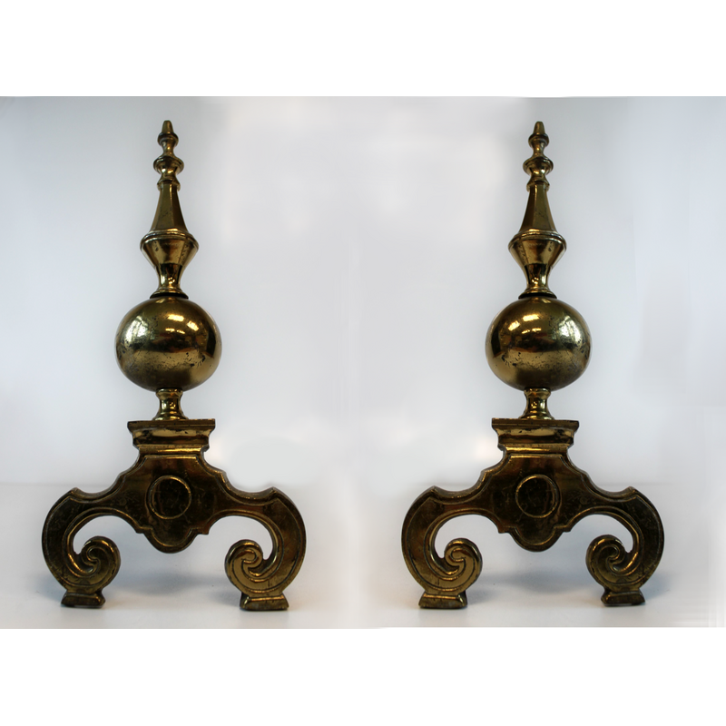 Coppia di candelabri vintage in bronzo