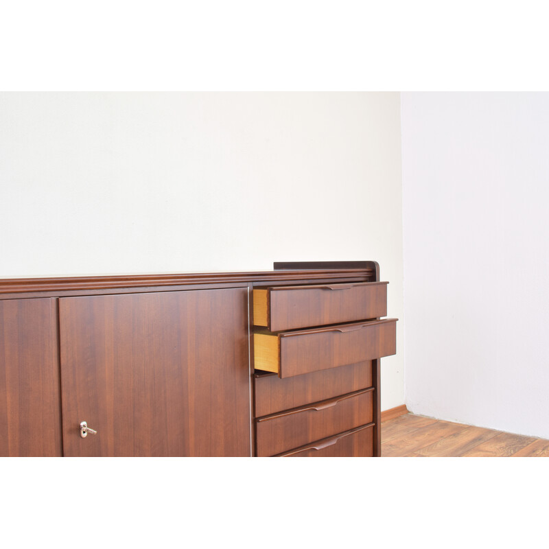 Mid-century German walnut sideboard by Möbelhaus Alfred Hübner, 1960s