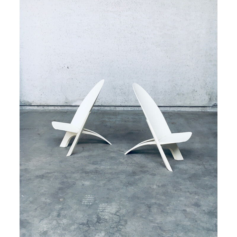 Pareja de sillones holandeses vintage de Dr. B Schwarz para Demury