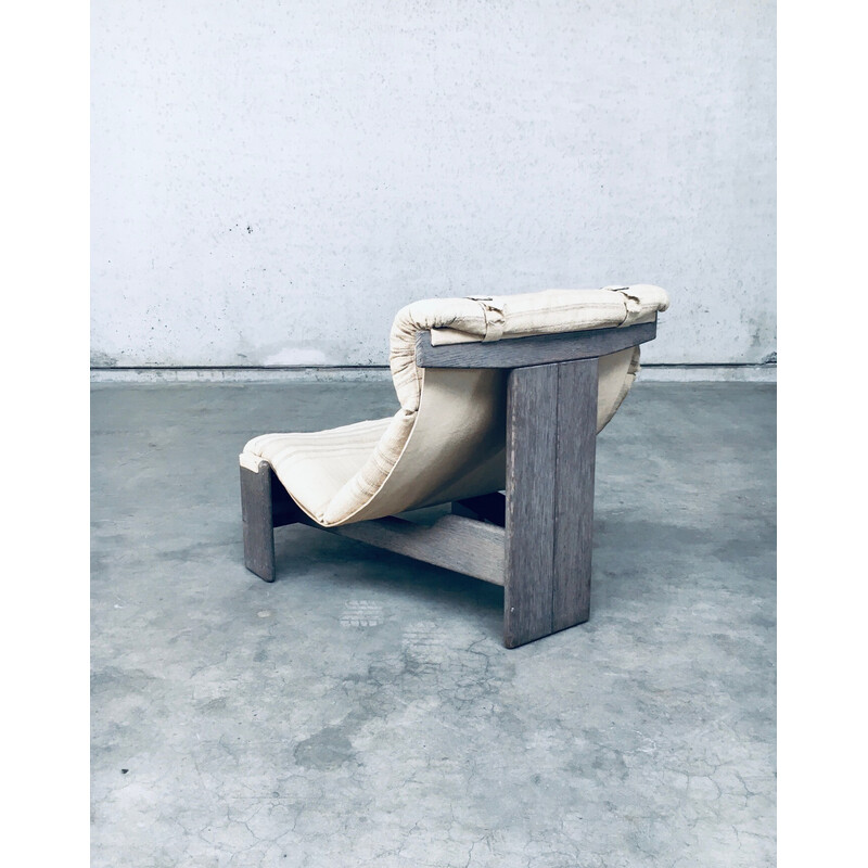 Midden-eeuwse driepoot Sling fauteuil van Durlet, België 1960-1970