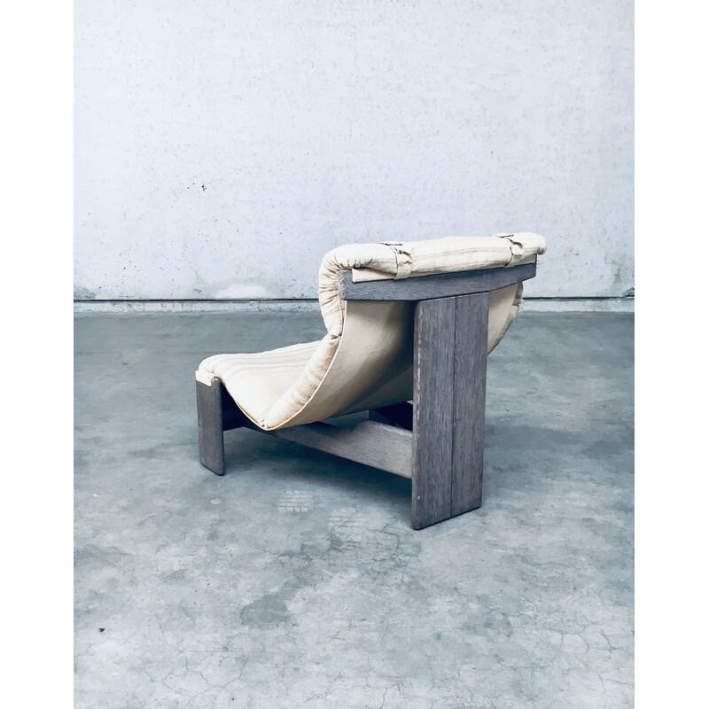 Poltrona Sling com tripé de meados do século por Durlet, Bélgica 1960-1970