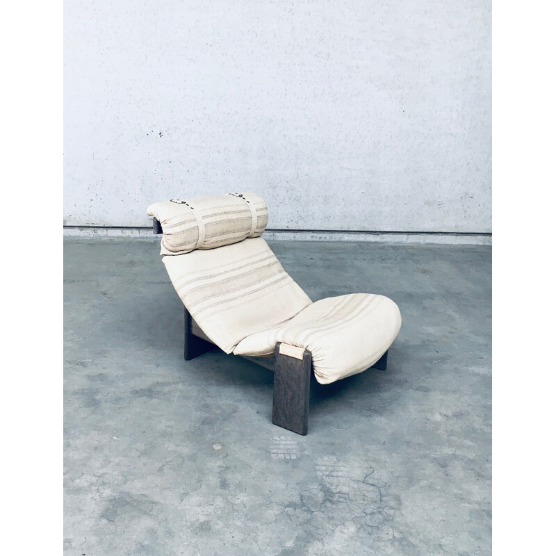 Mid century tripod Sling armchair by Durlet, Belgium 1960-1970s