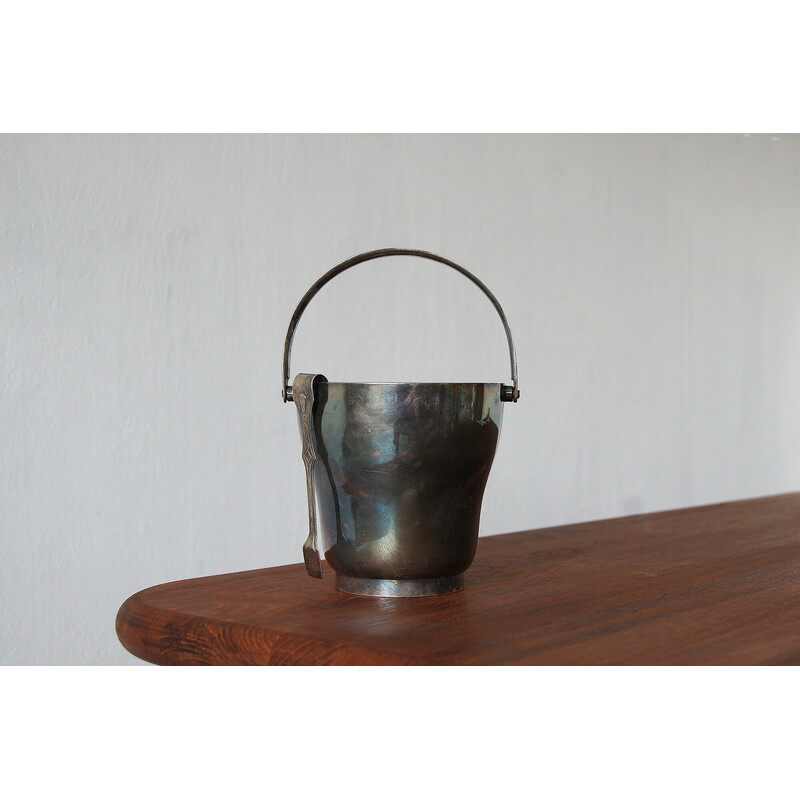 Vintage silver-plated ice bucket, 1930