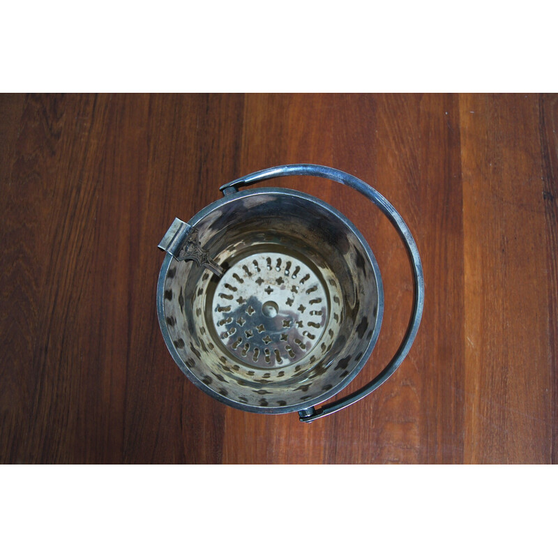 Vintage silver-plated ice bucket, 1930