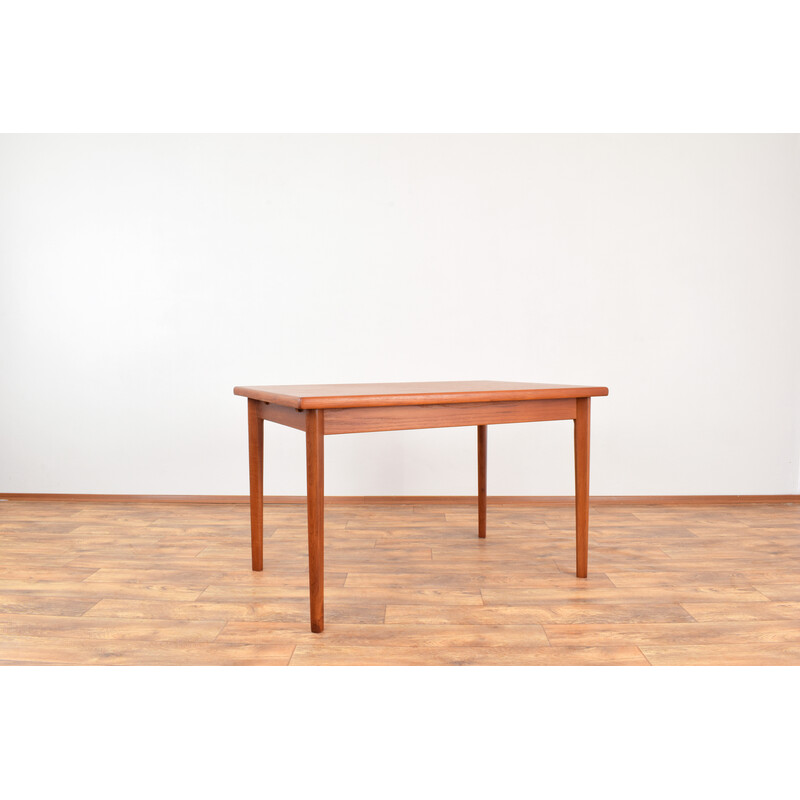 Mesa de comedor extensible danesa de mediados de siglo, Furbo, 1960