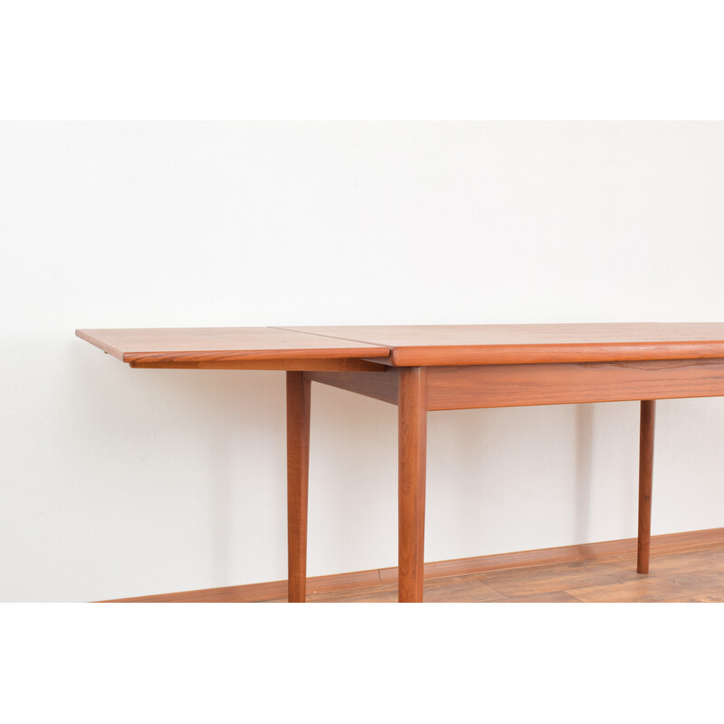 Mesa de comedor extensible danesa de mediados de siglo, Furbo, 1960