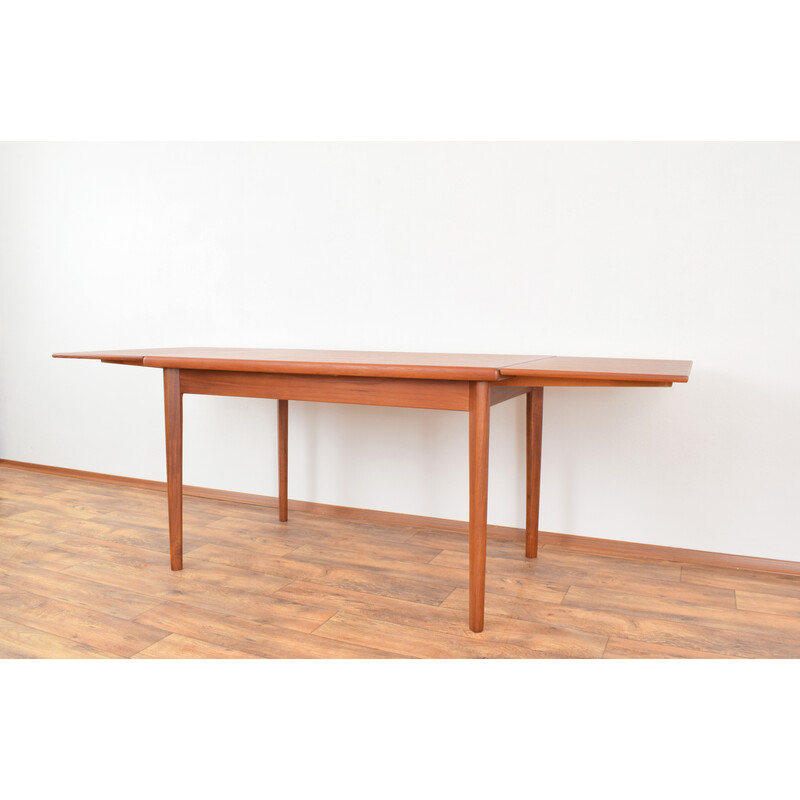 Mesa de comedor extensible danesa de mediados de siglo, Furbo, 1960