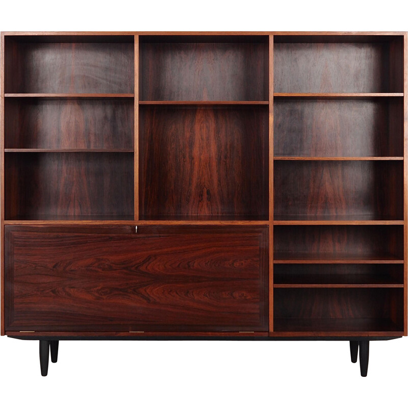Vintage rosewood bookcase by Kai Winding, Denmark 1970