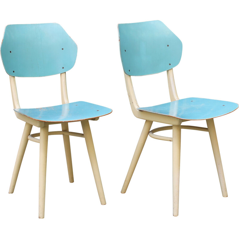 Paire de chaises vintage par Ton, 1960