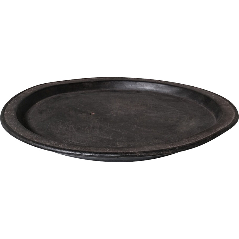 Vintage bowl in ebonized wood, Sweden 1900